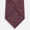 Orange Paisley Silk Tie