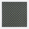 Forest Green Dots and Floral Tile Double-Sided Silk Pocket Square