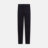 Navy Linen Blend Henry Trousers