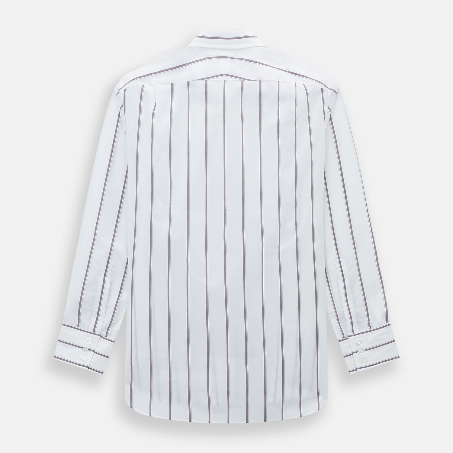 Burgundy Track Stripe Mayfair Shirt