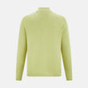 Melon Green Merino High Neck Zipped Cardigan