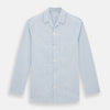 Blue Graph Check Pyjama Shirt