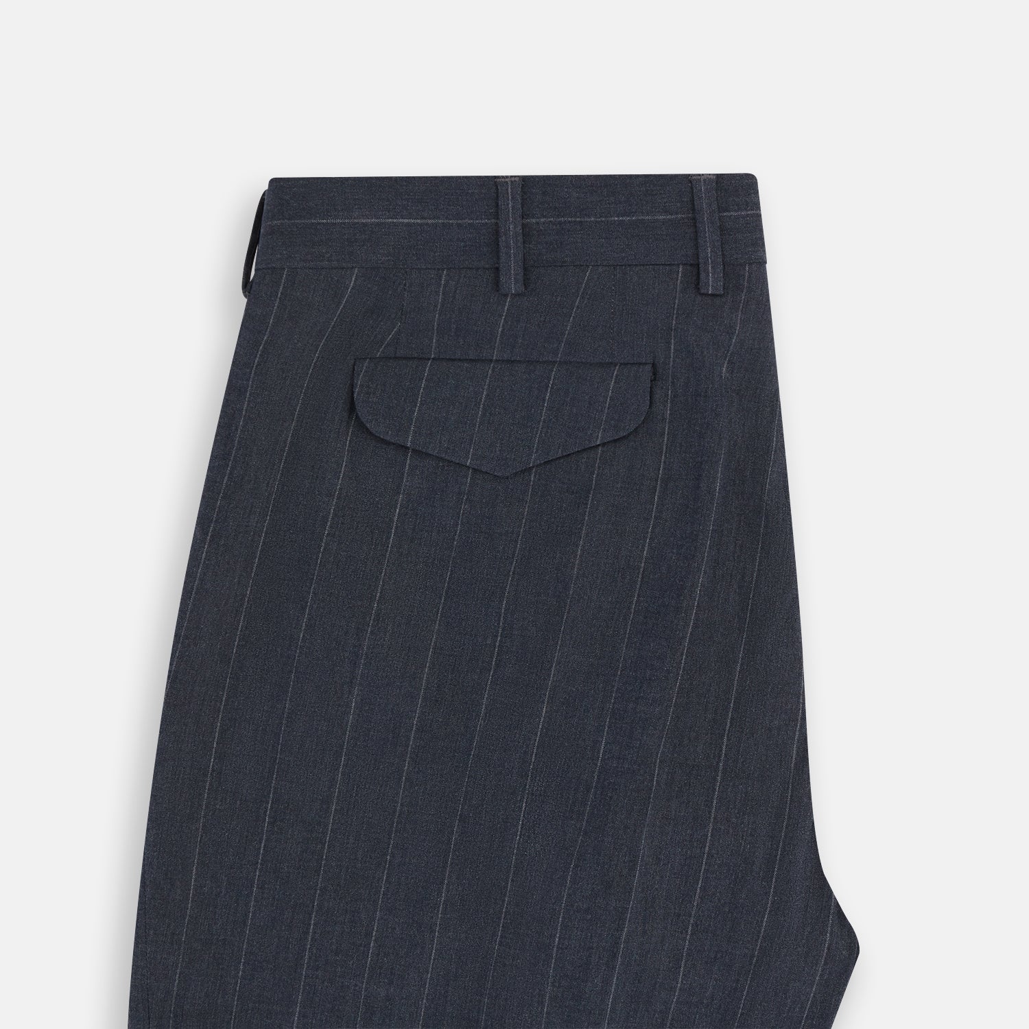Navy Striped Edmund trousers