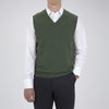 Green V-Neck Cashmere Slipover