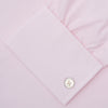 Pink Cotton Shirt with T&A Collar and Double Cuffs