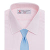 Pink Cotton Shirt with T&A Collar and Double Cuffs