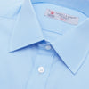 Light Blue Cotton Shirt with T&A Collar and Double Cuffs