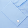 Light Blue Cotton Shirt with T&A Collar and Double Cuffs