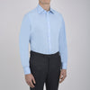 Light Blue Cotton Shirt with T&A Collar and Double Cuffs