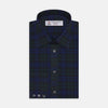 Blackwatch Brushed Cotton Shirt with T&A Collar and Button Cuffs