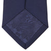 Slim Navy Plain Satin Silk Tie