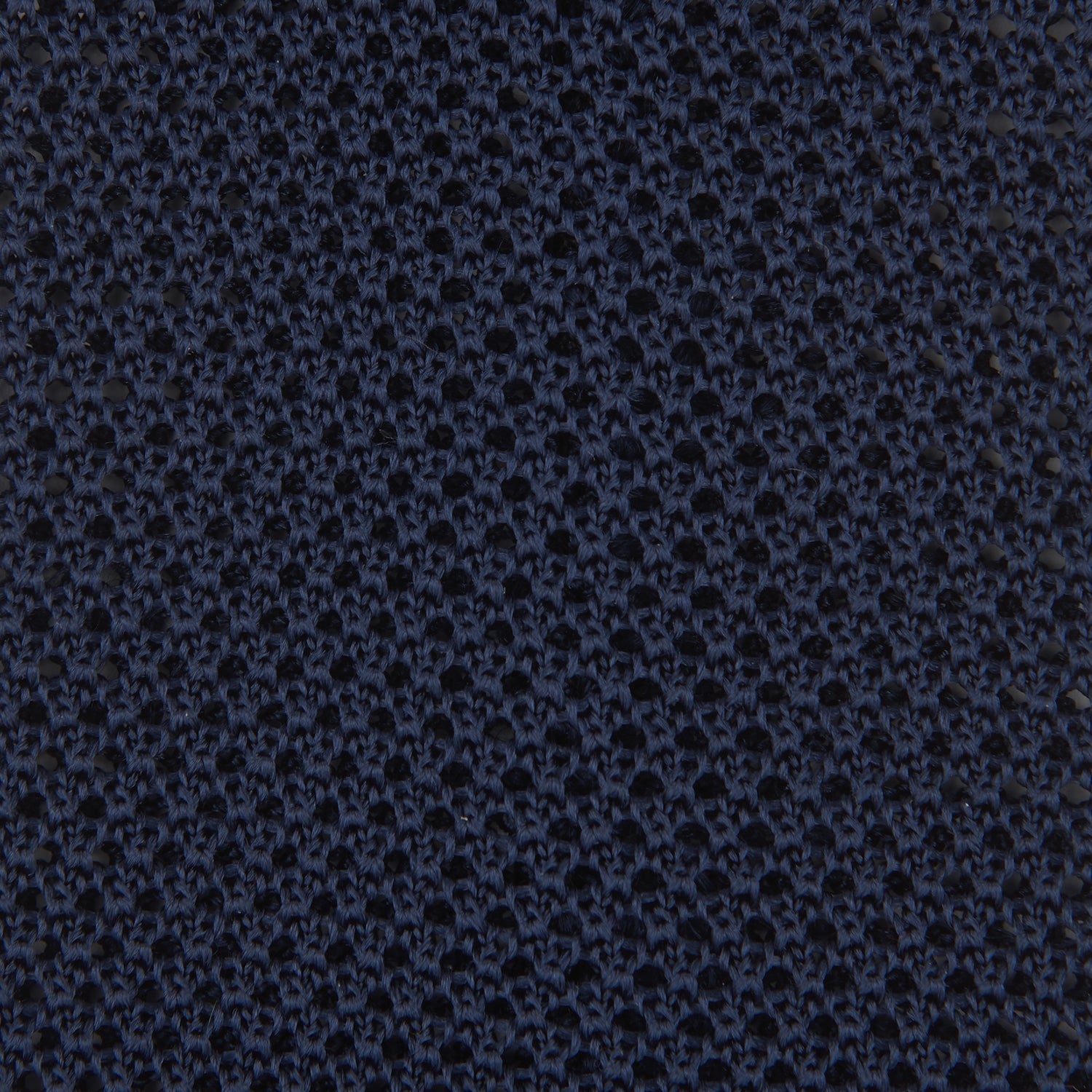 Navy Knitted Silk Tie