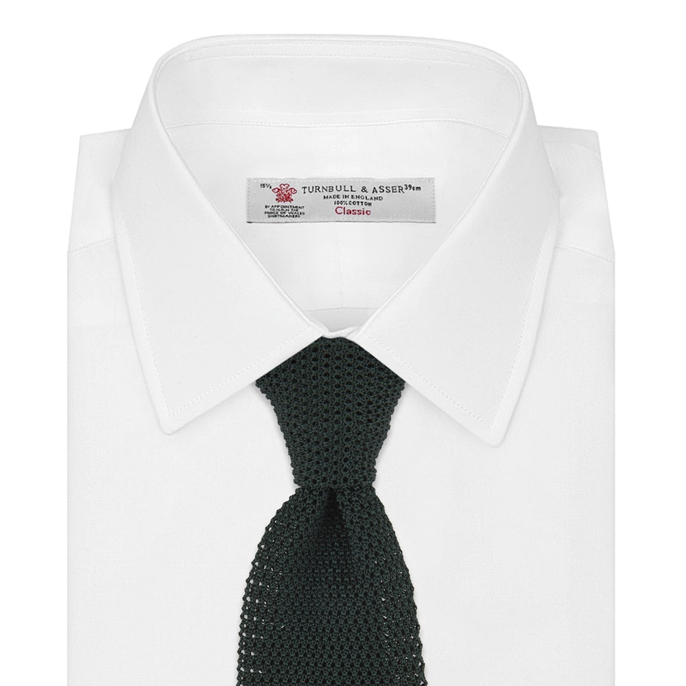Green Knitted Silk Tie