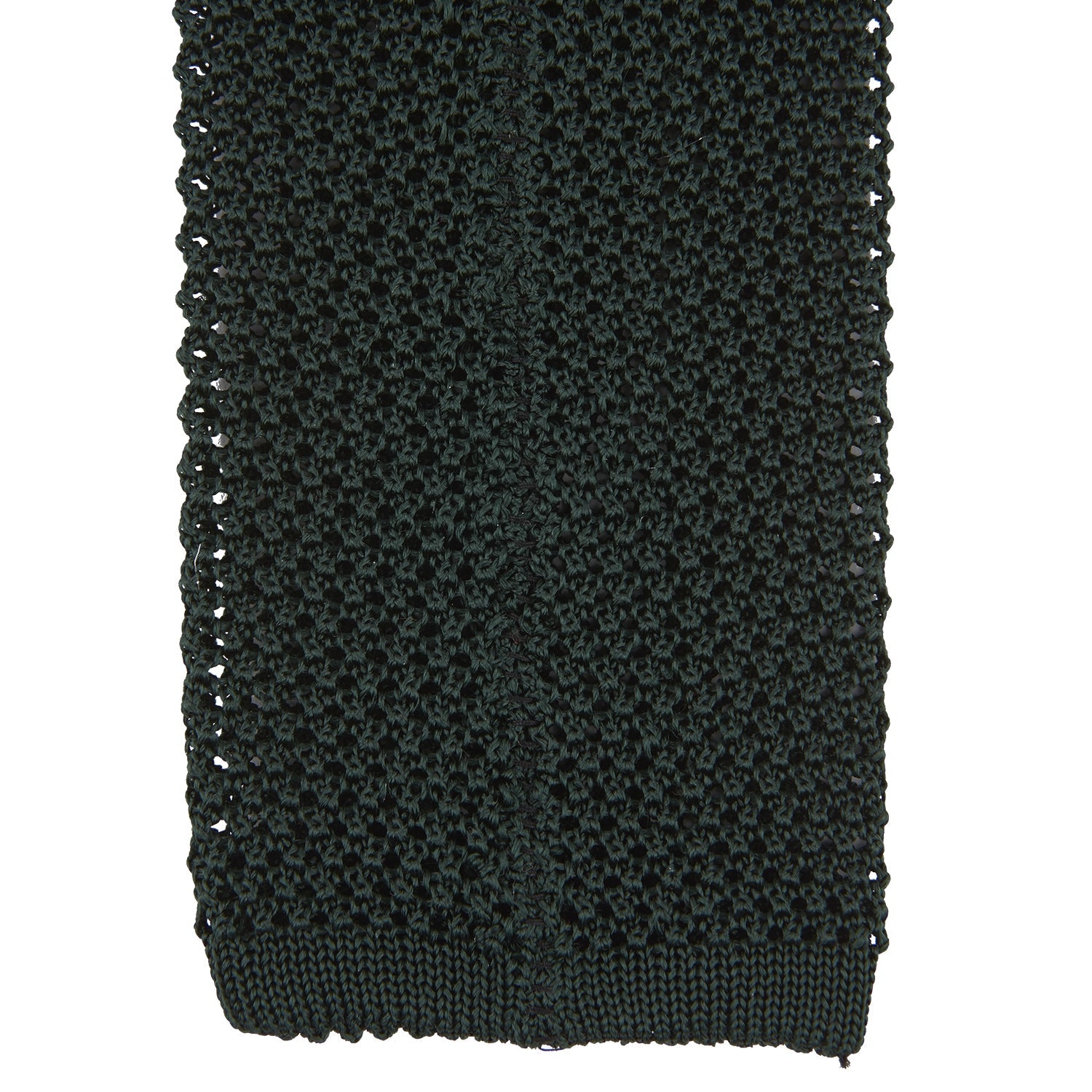 Green Knitted Silk Tie