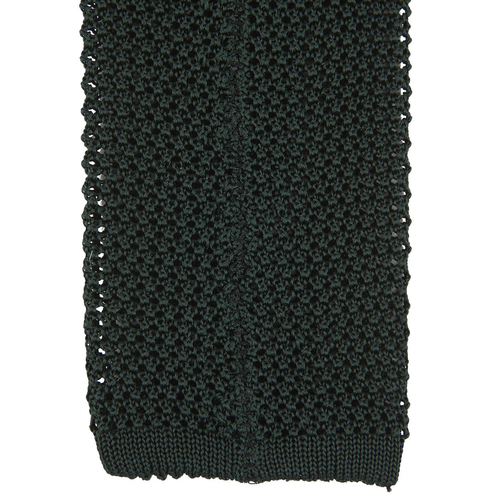 Green Knitted Silk Tie