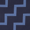 Navy and Light Blue Striped Zigzag Silk Tie