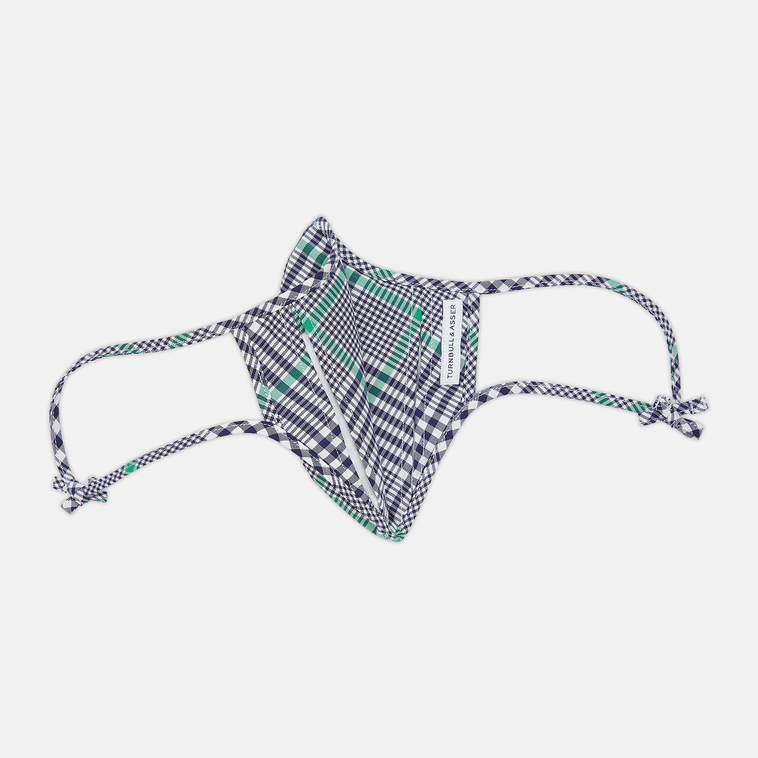 Exclusive Navy & Green Archive Check Superfine Cotton Commuter Mask With 3 Viroformula™ Filters