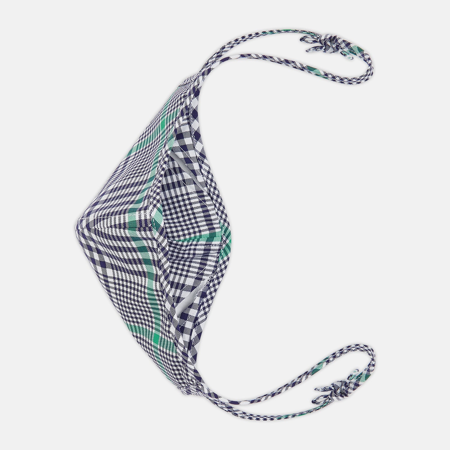 Exclusive Navy & Green Archive Check Superfine Cotton Commuter Mask With 3 Viroformula™ Filters