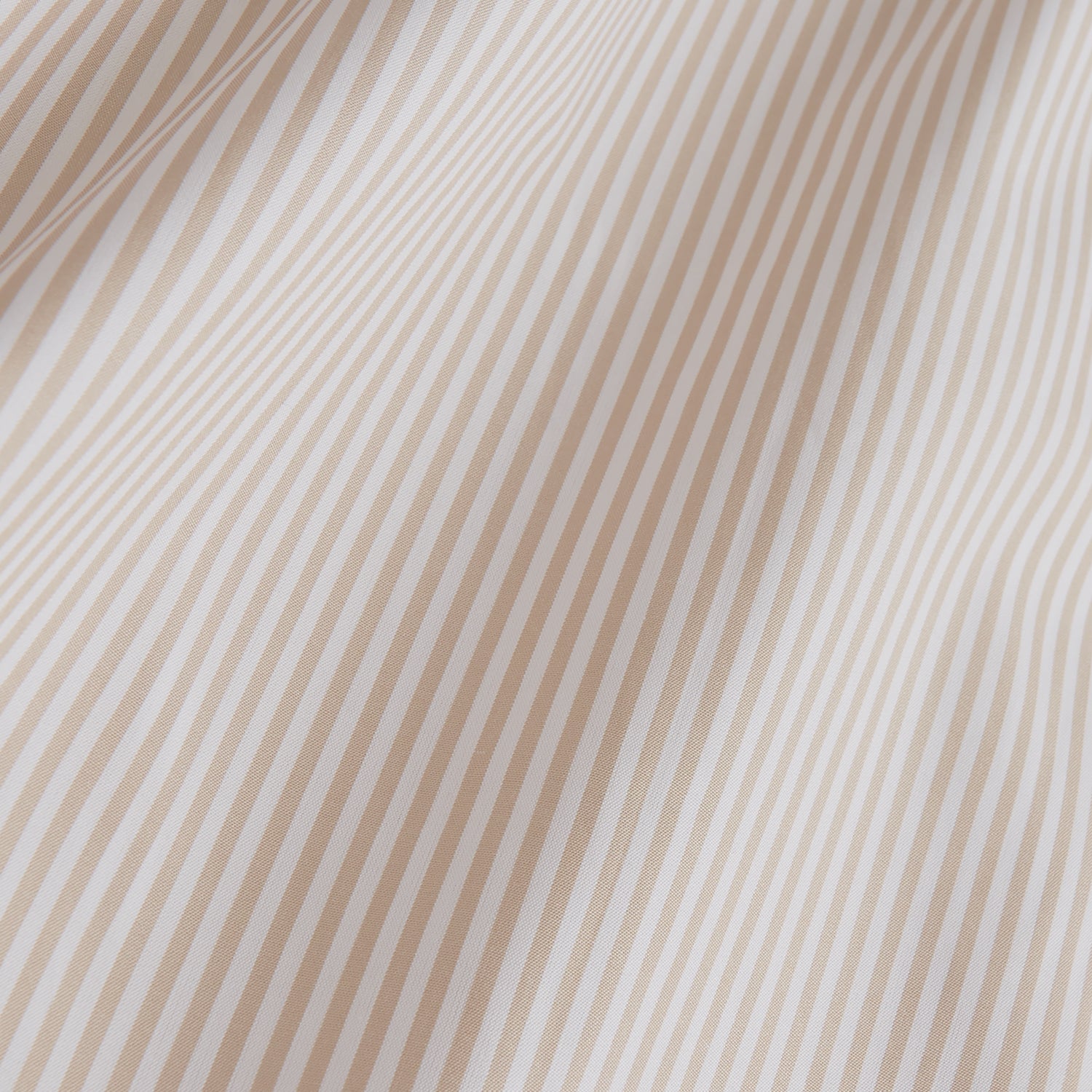 Sand Bengal Stripe Regular Fit Shirt with T&A Collar and 3-Button Cuffs