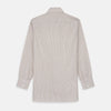 Sand Bengal Stripe Regular Fit Shirt with T&A Collar and 3-Button Cuffs