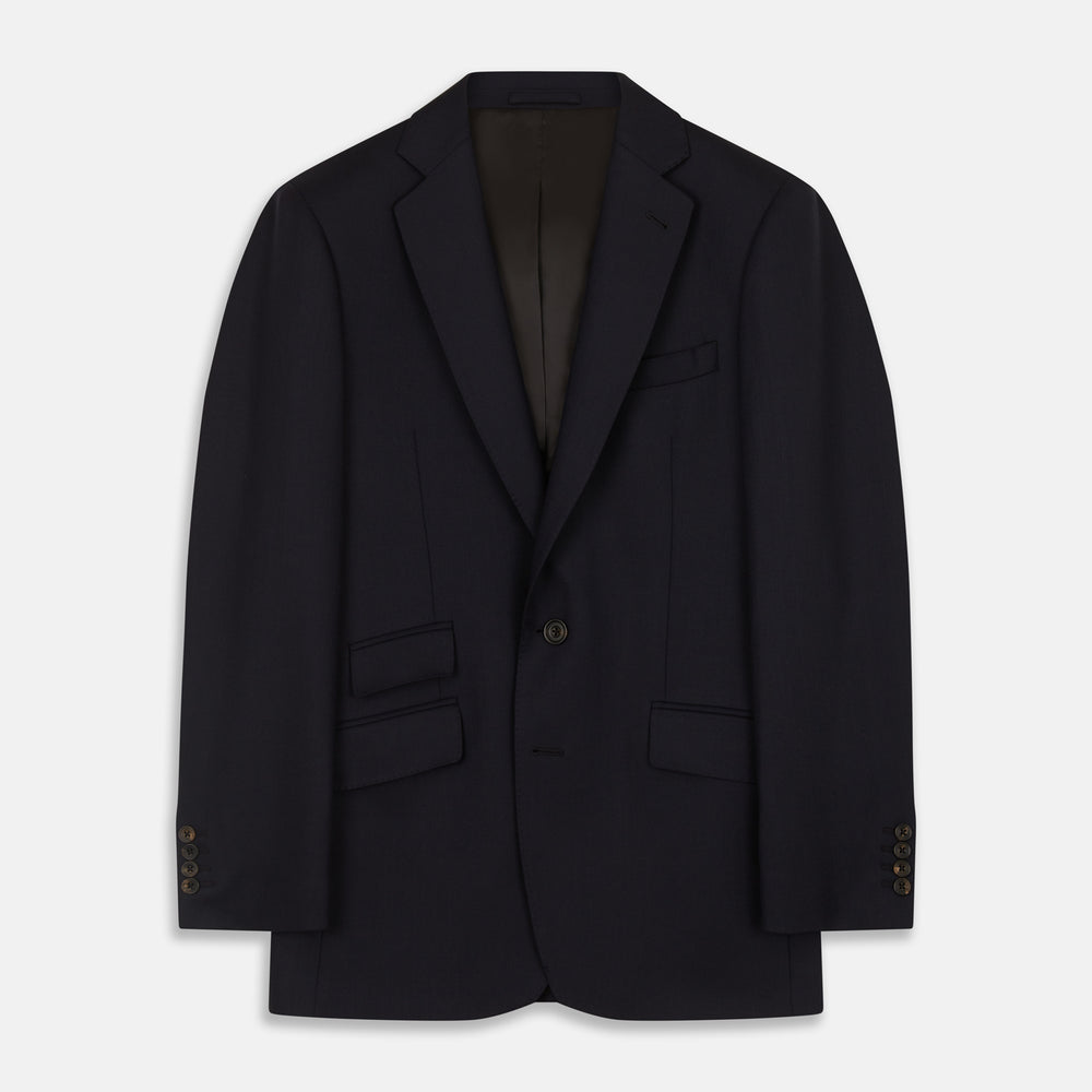 Midnight Navy Wool Barrington Blazer