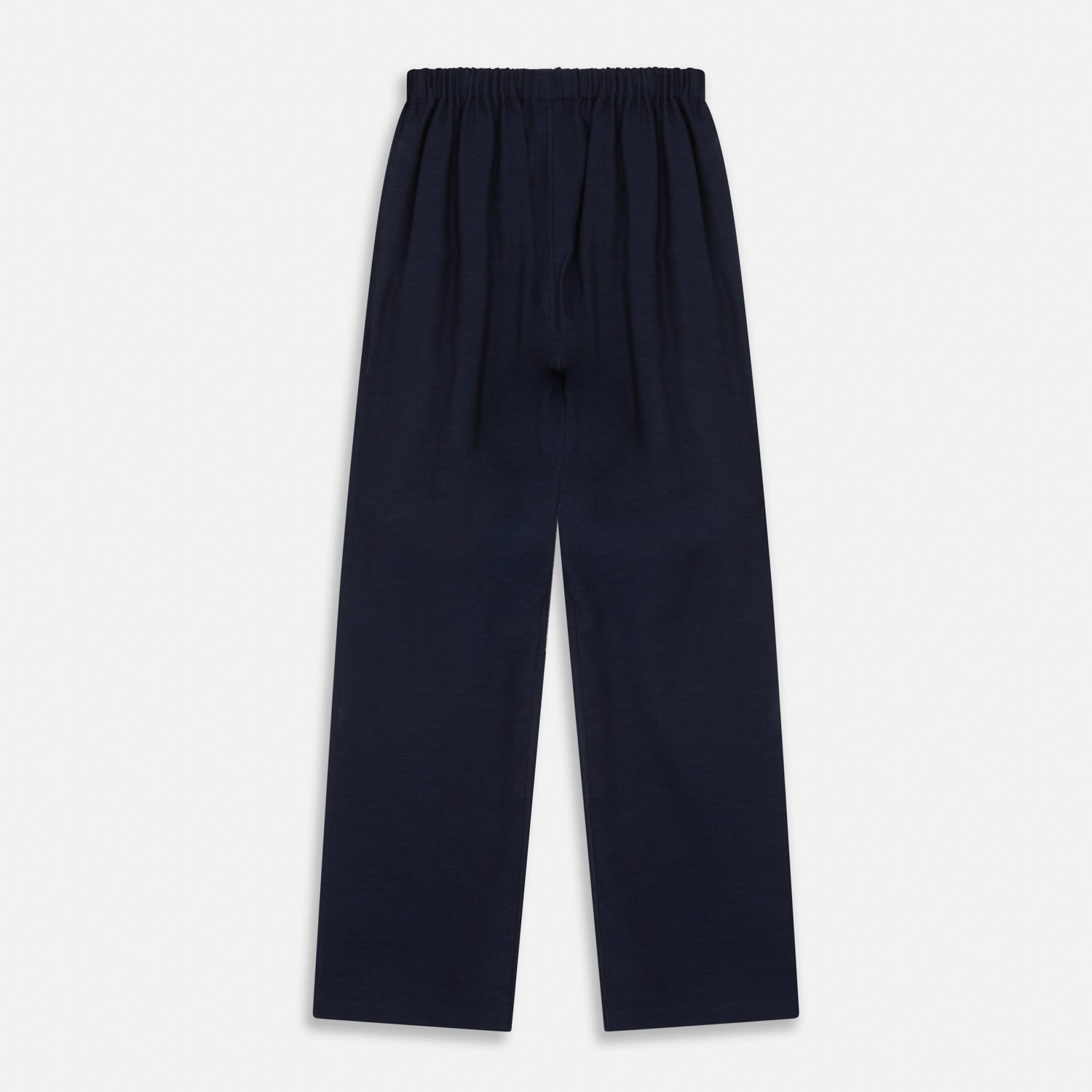 Navy Cotton-Cashmere Pyjama Trousers