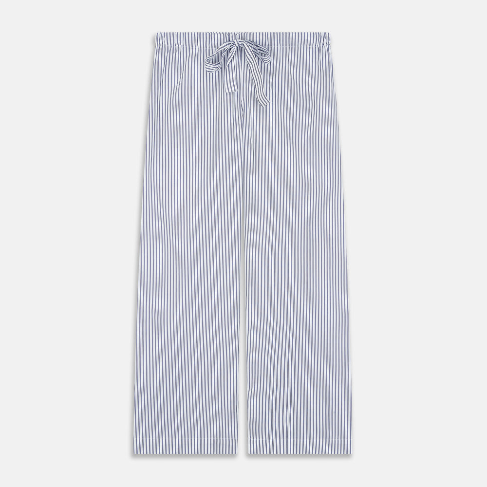 Women's Dara Navy Stripe Pyjama Set