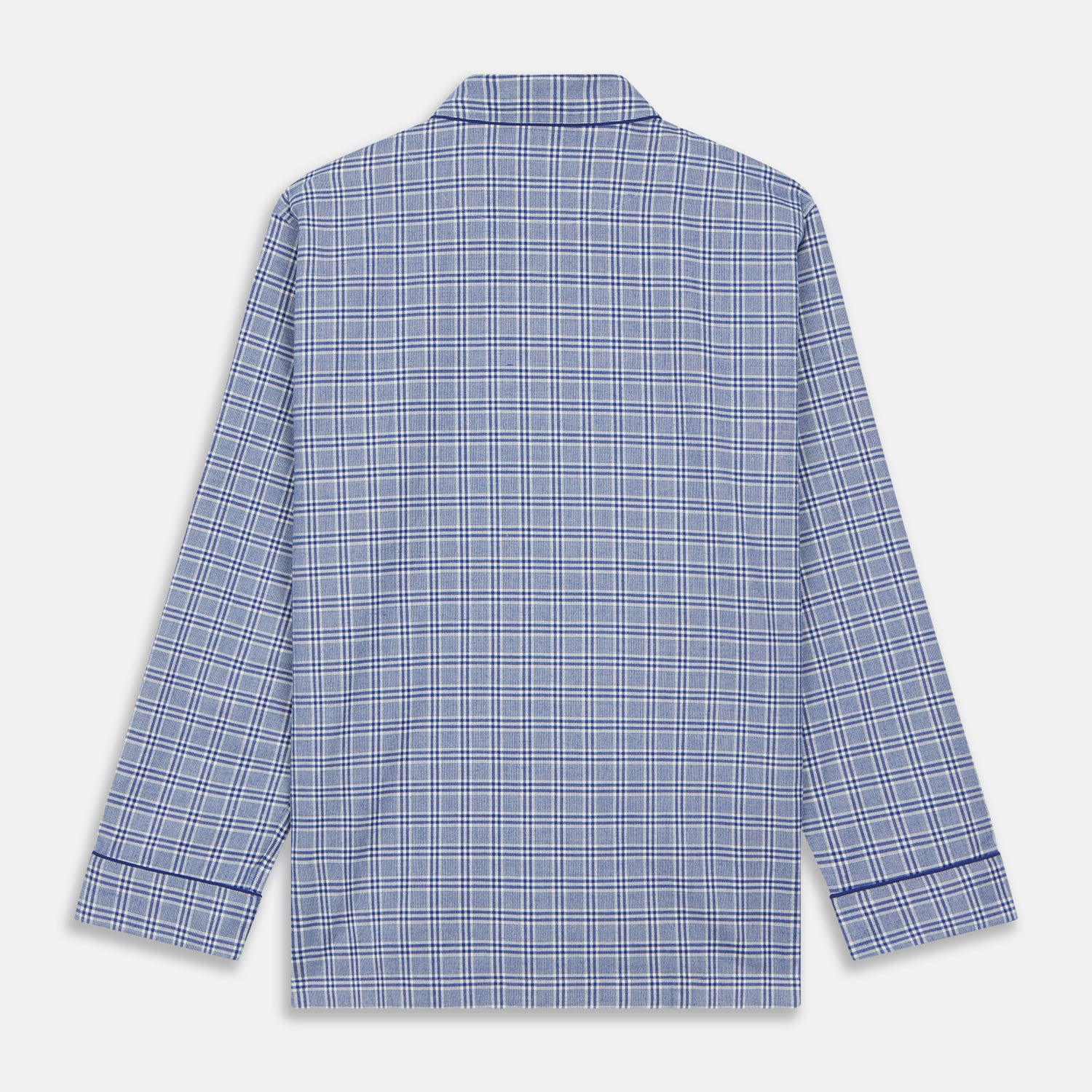 Blue Check Modern Cotton Pyjama Set