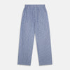 Blue Check Modern Cotton Pyjama Set