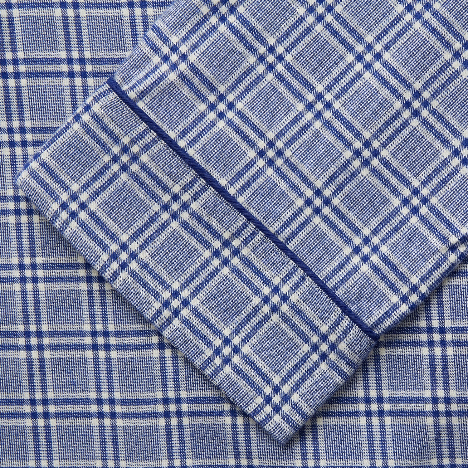 Blue Check Modern Cotton Pyjama Set