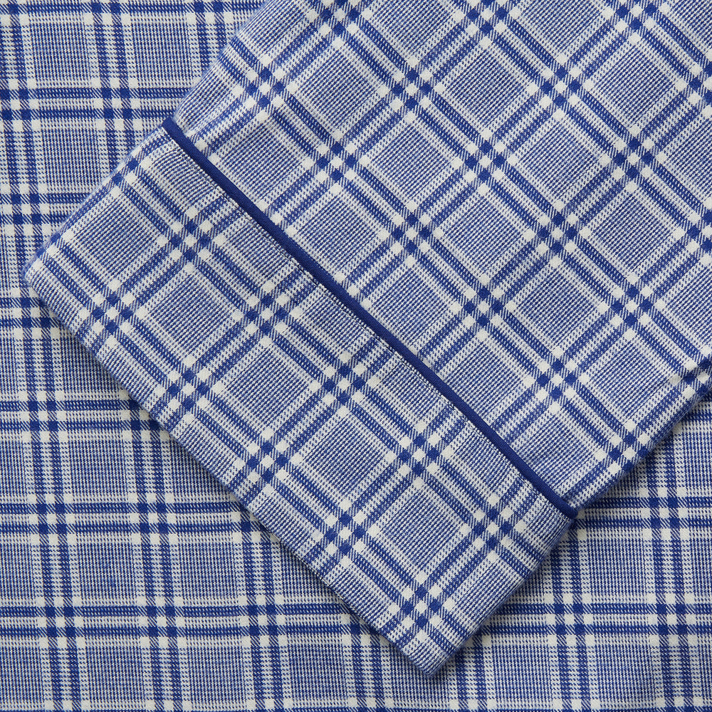 Blue Check Modern Cotton Pyjama Set