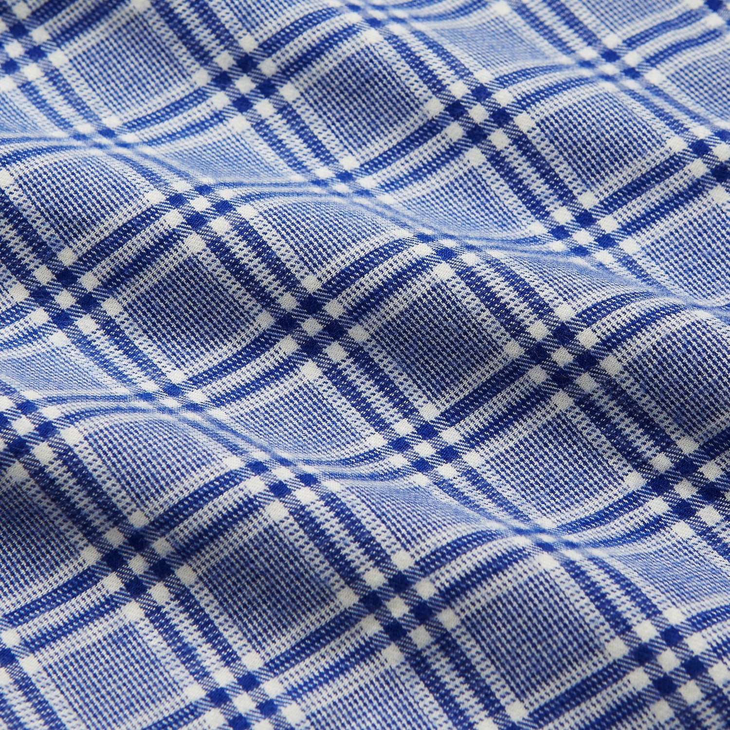 Blue Check Modern Cotton Pyjama Set