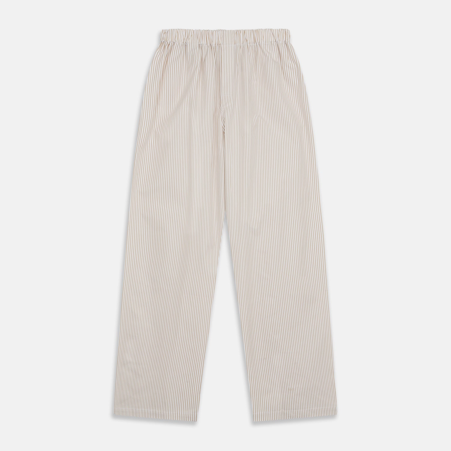 Sand Bengal Stripe Modern Fit Cotton Pyjama Set