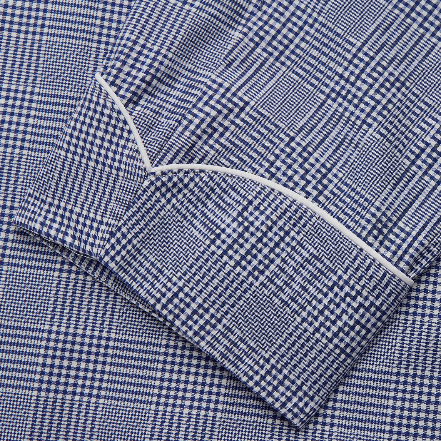 Navy Check Cotton Gown
