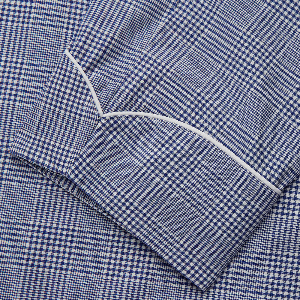 Navy Check Cotton Gown