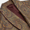 Gold Paisley Traditional Silk Jacquard Gown