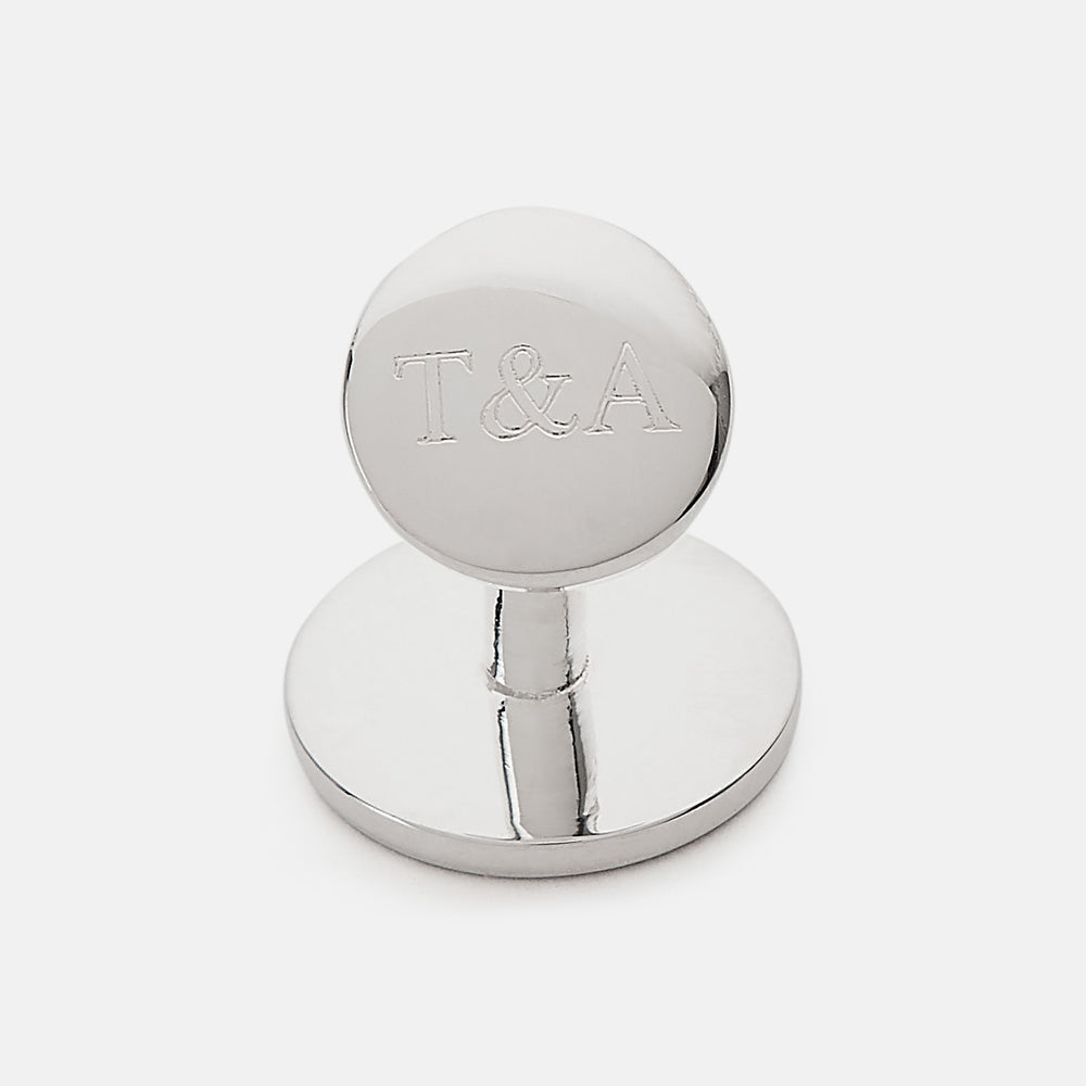 Pale Pink Sterling Silver Cufflinks