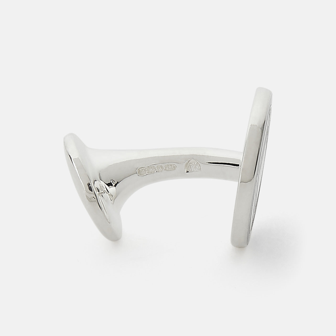 Light Green Sterling Silver Cufflinks