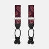 Red Paisley Adjustable Silk Braces