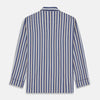 Blue Multi Stripe Cotton Modern Pyjama Set