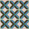 Pink Multi Crosses Double-Faced Silk Pocket Square
