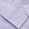 Purple Hairline Stripe Regular Fit Twill Shirt with T&A Collar and Double Cuffs