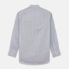 Blue, Orange & Navy Check Regular Fit Shirt with T&A Collar and 3 Button Cuffs