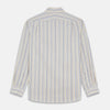 Yellow Multi Stripe Tailored Fit Shirt with Kent Collar and 2 Button Cuffs