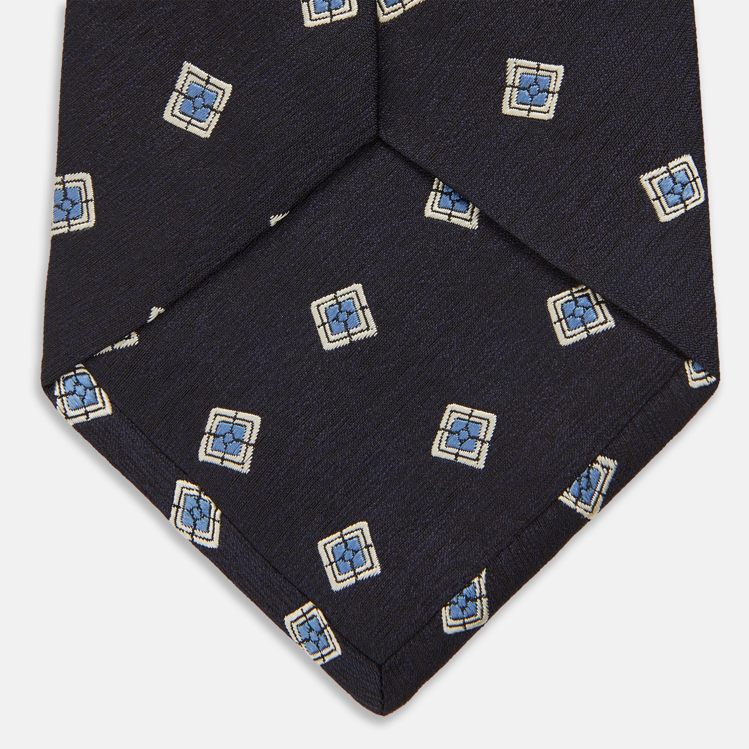 Navy Multi Geo Silk Tie