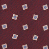 Burgundy Multi Geo Silk Tie