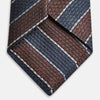 Burgundy & Navy Multi Stripe Silk Tie