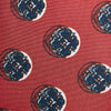 Red Shadow Spot Printed Silk Tie