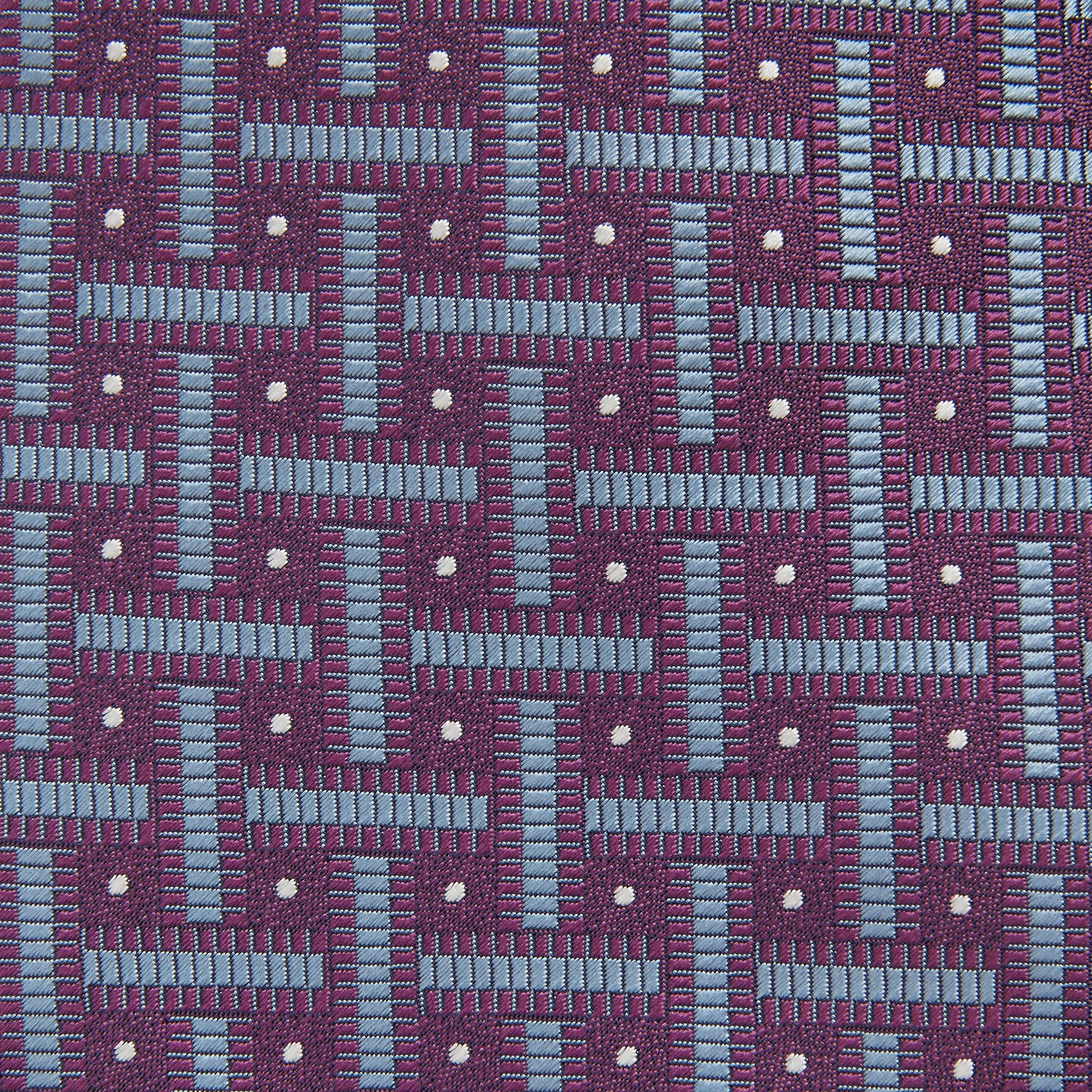 Purple & Navy Cross Silk Tie