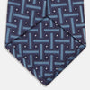Navy & Blue Cross Silk Tie
